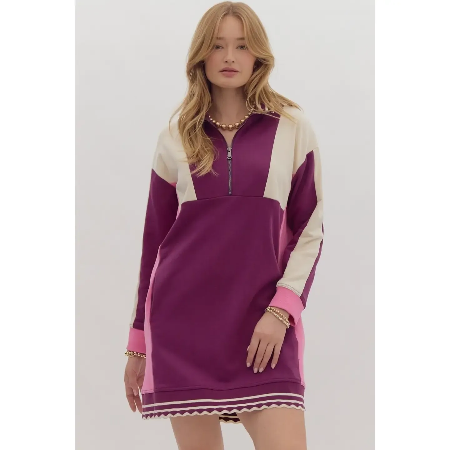 Elvina Colorblock mini dress
