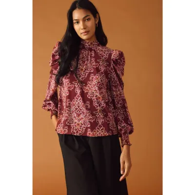 Alette Printed Woven Top