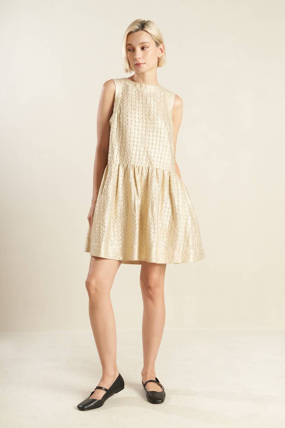 .Estelle Textured Mini Dress