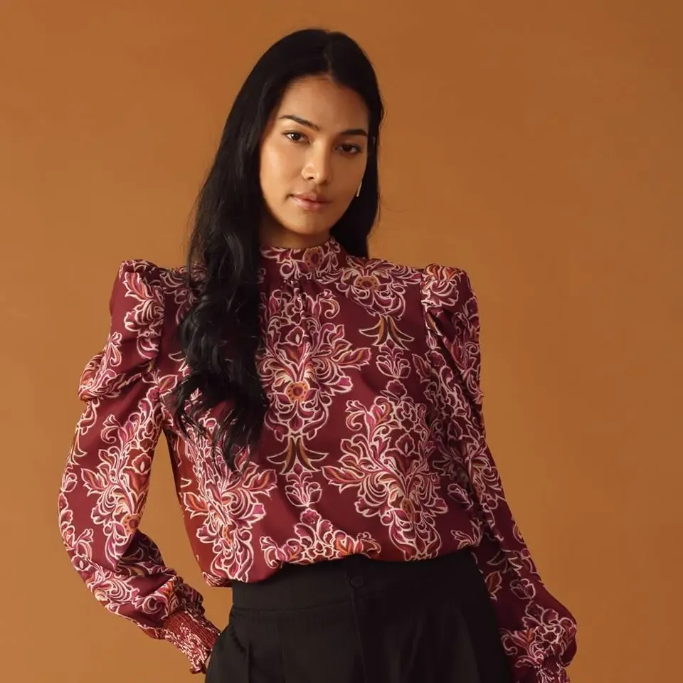 Alette Printed Woven Top