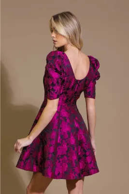 Vlinder Jacquard Mini Dress