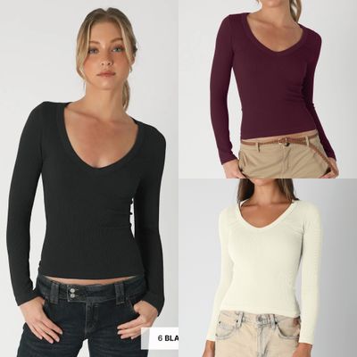 NikiBiki V-Neck Long Sleeve