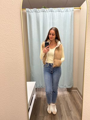 Blu Pepper Reversible Cropped Puffer Vest