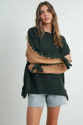 Olive You Multicolored Knit Sweater