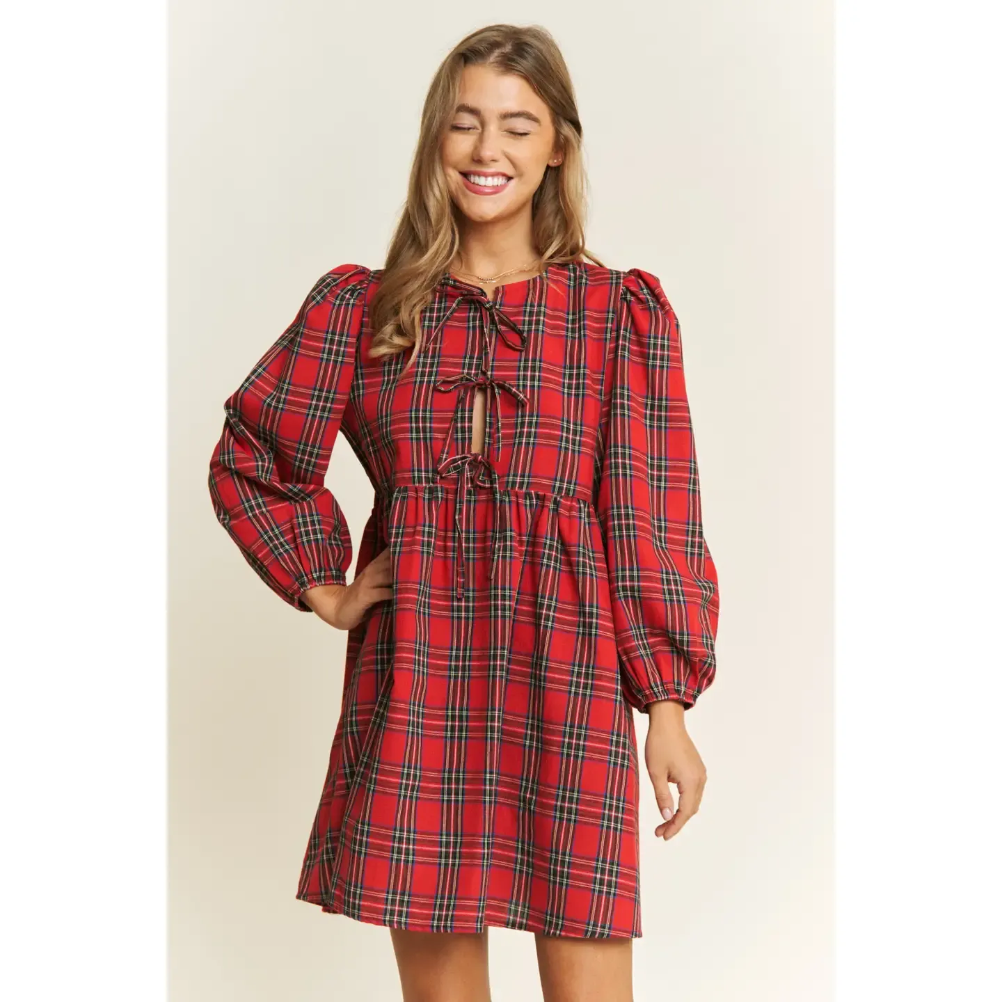 Noel Plaid Dress