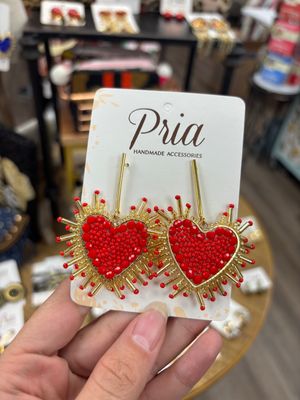PRIA Full Chispitas Red Earrings 