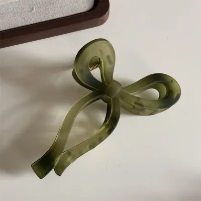 Large Matte Bow Clip
