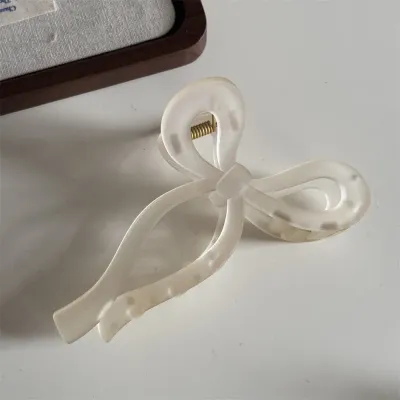 Large Matte Bow Clip