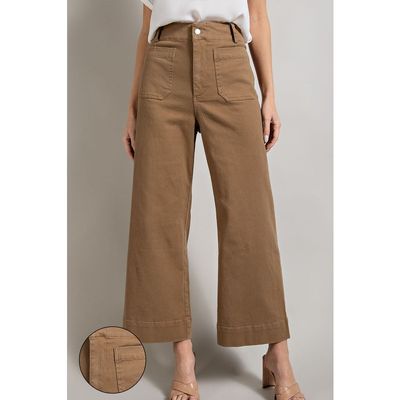 S.USA Soft Washed Coco Wide Leg Pants
