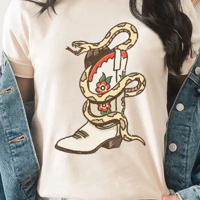 K.A Snake In Boot Graphic Tee