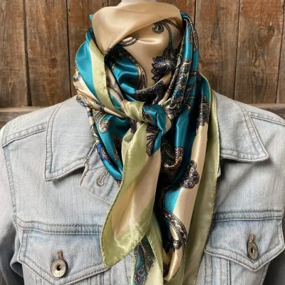 Satin 35"x35" Wild Rag Scarf