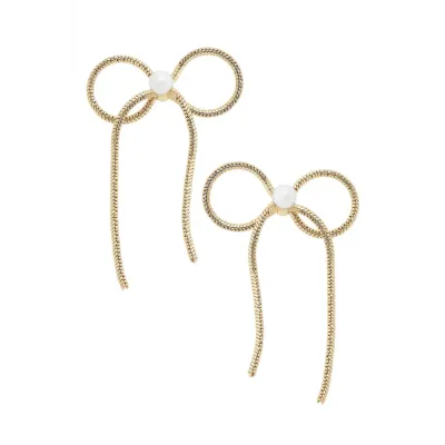 CANVAS Hadley Bow Earrings