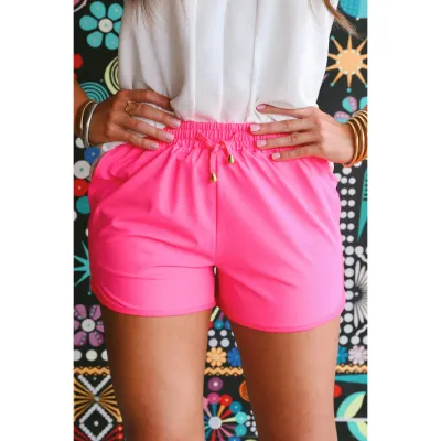 JESS LEA Solid Neon Pink Everyday Shorts