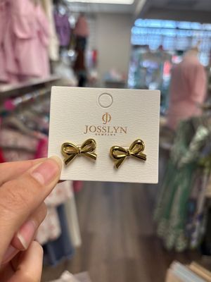 JOSSLYN 18k Stainless Steel Bow Studs