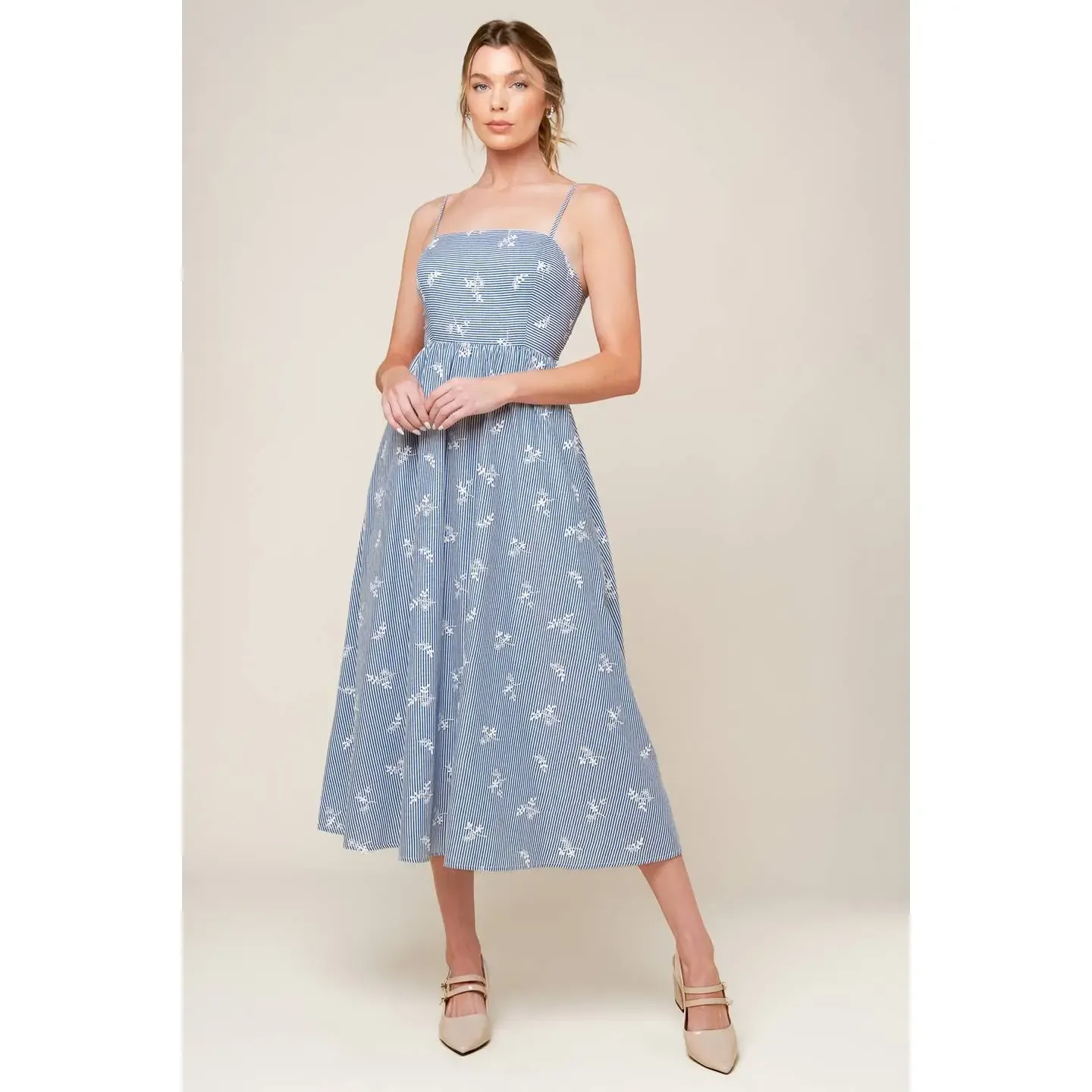 FT Ivy Blue Midi Dress 