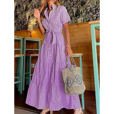 Evelyn Stripe Dress