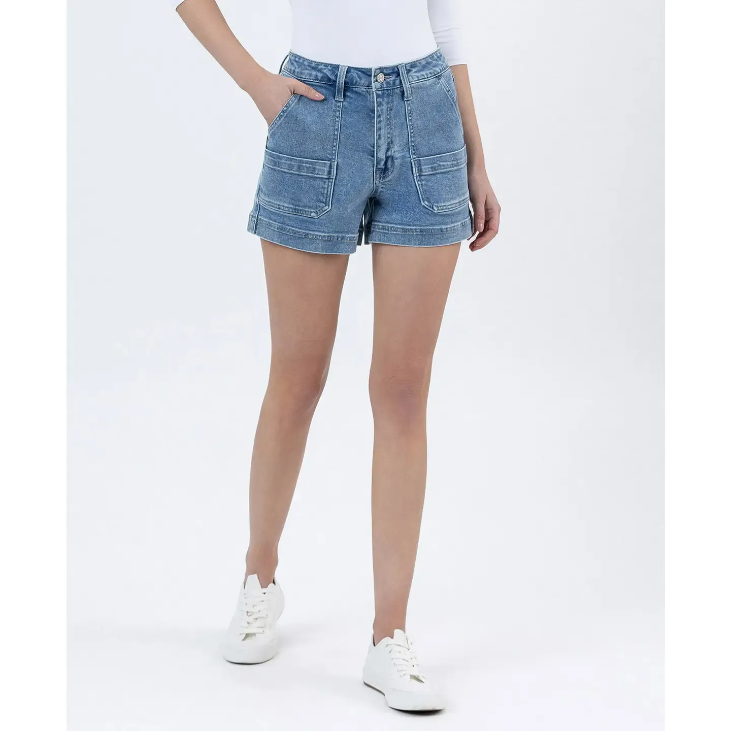 Vervet High Rise Utility Shorts