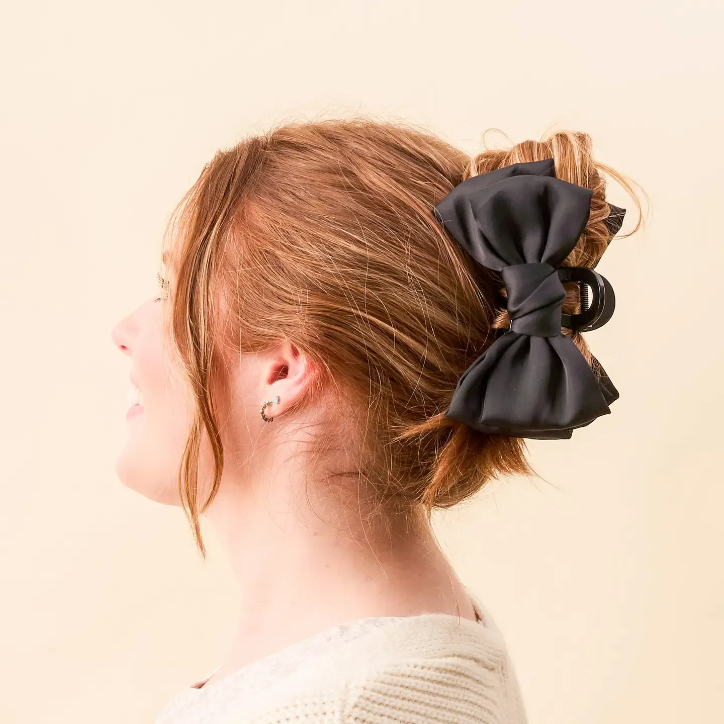 TDE Satin Bow Claw Clip 