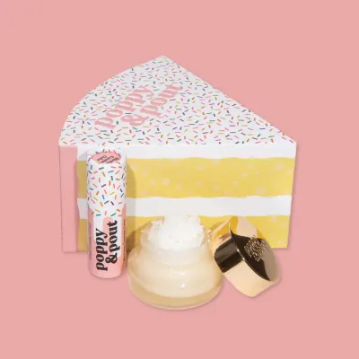 Poppy &amp; Pout Lip Care Duo Birthday Confetti Cake 