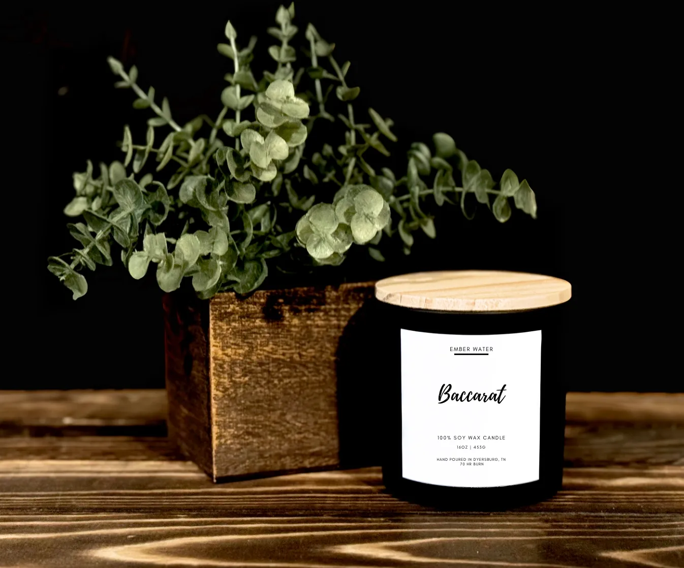 Ember Water Baccarat 16oz Candle 