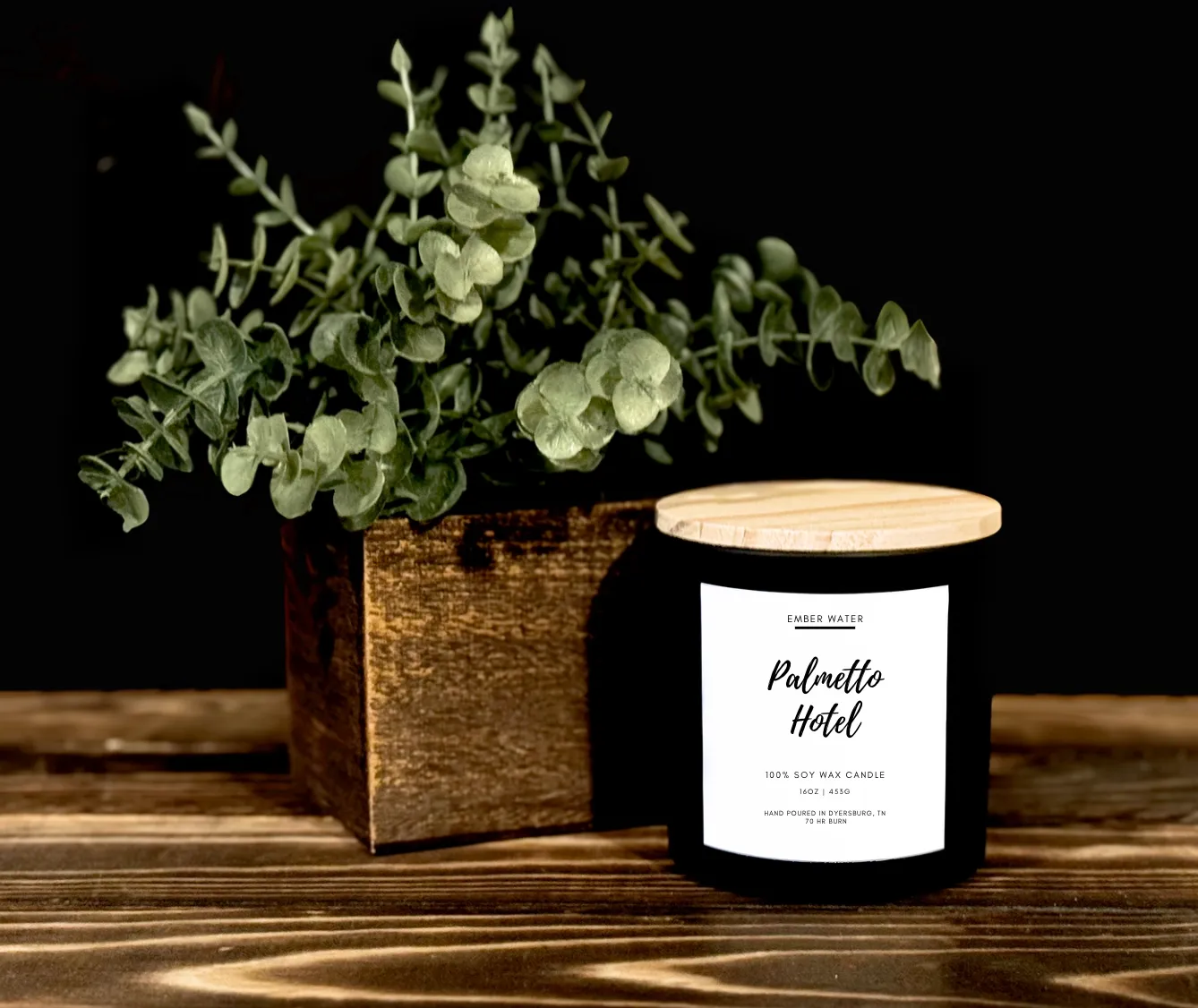 Ember Water Palmetto Hotel 16oz Candle