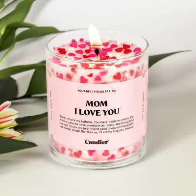 Mom, ILY Candle
