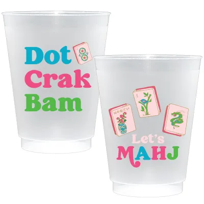 CANVAS Mahjong Plastic Cups (Set of 10)