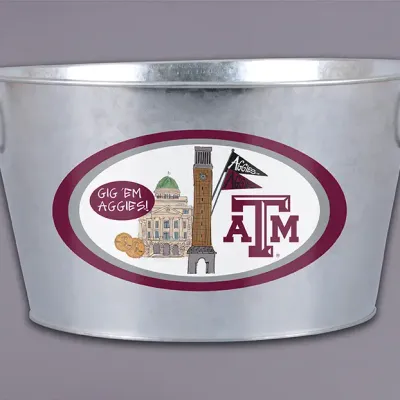 ML Tx A&amp;M Galvanized Bucket 