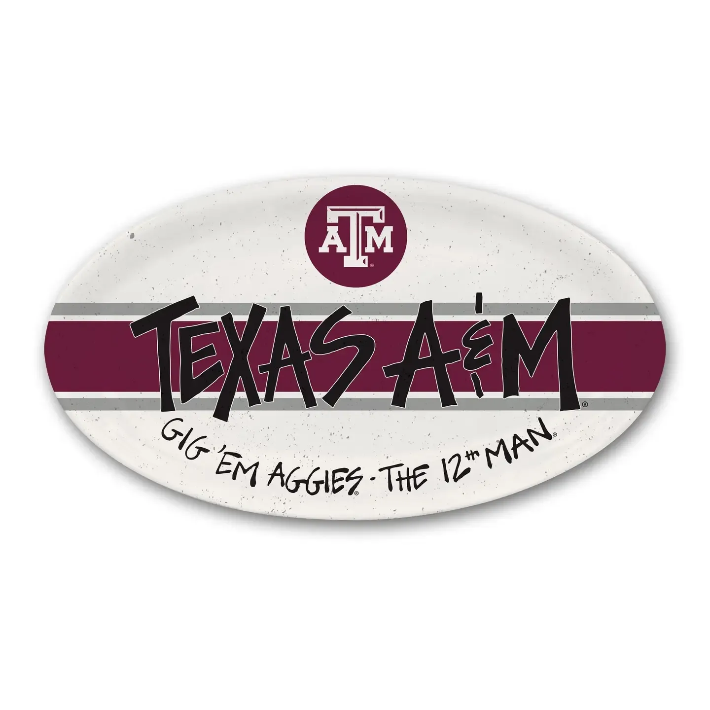 ML Tx A&amp;M Oval Plate