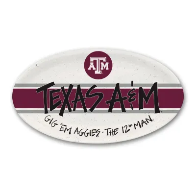 ML Tx A&amp;M Oval Plate