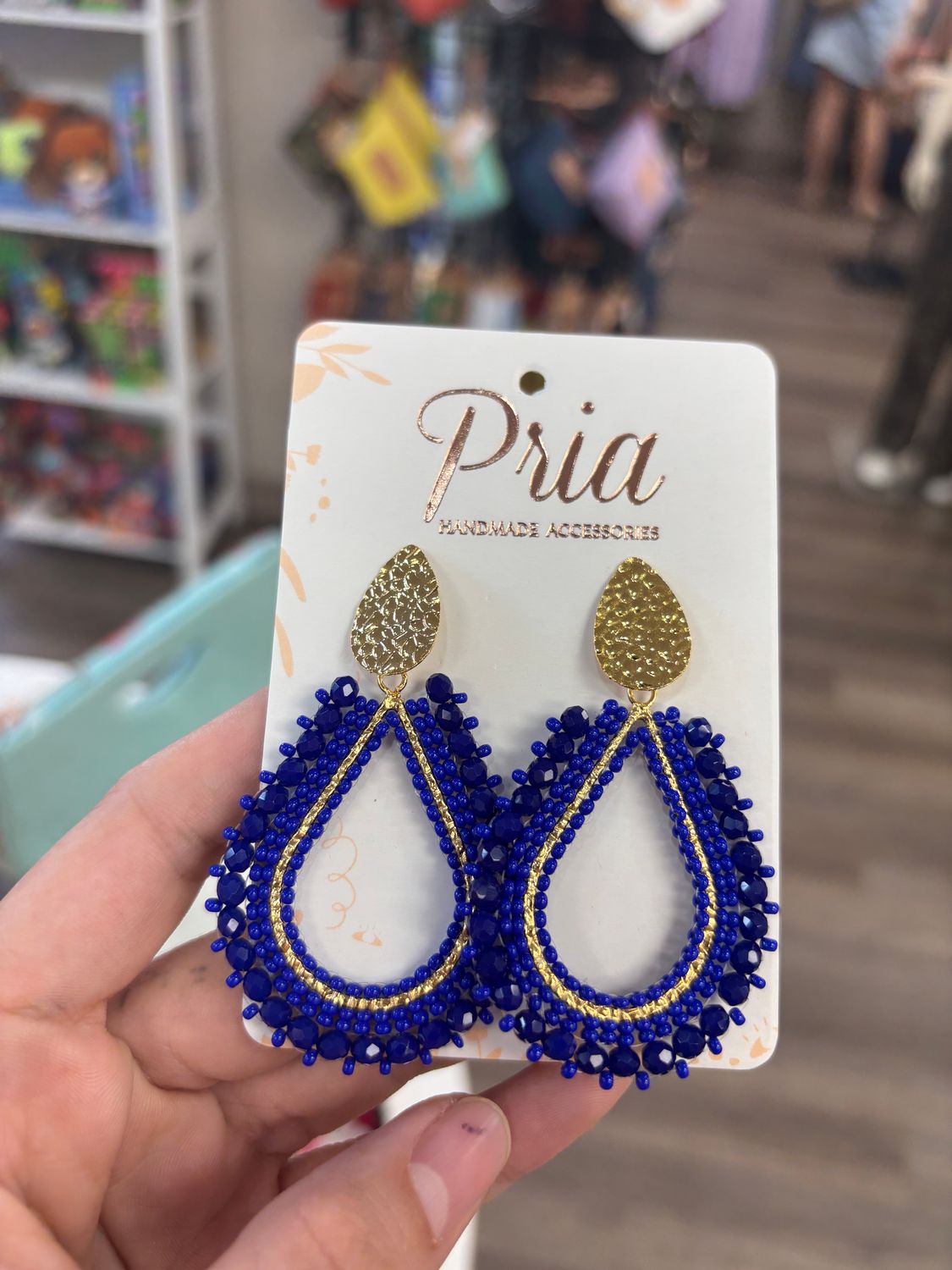PRIA Tears Beaded Earrings