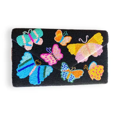 PRIA Beautiful Butterflies Clutch Bag