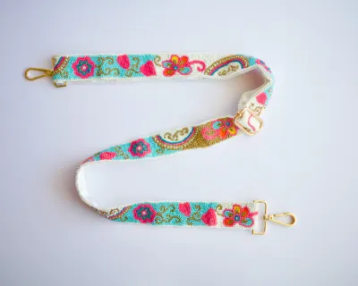 PRIA Floral Neon Adjustable Purse Strap