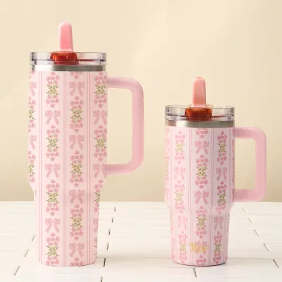 DARLING EFFECT 40oz Fancy Pink Tumbler