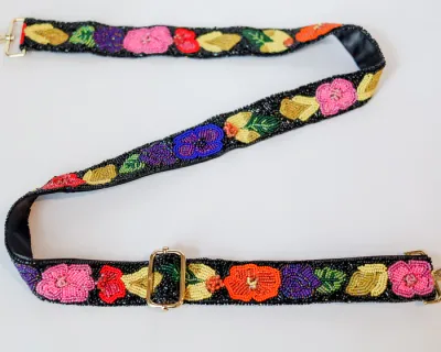 PRIA Fiesta Flower Beaded Strap