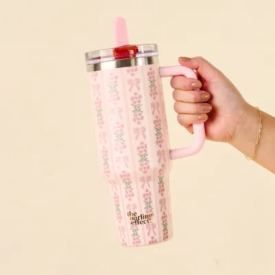 DARLING EFFECT 40oz Fancy Pink Tumbler