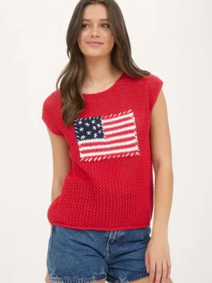 USA Flag Sweater