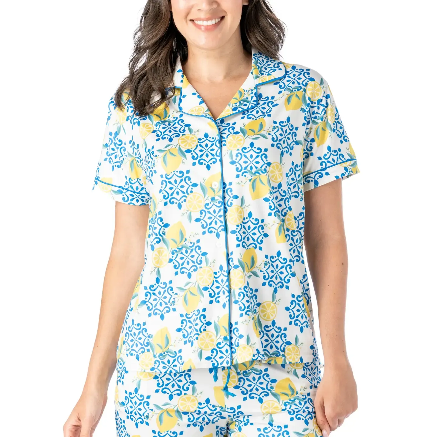HelloMello Pajama Top Sleepless In Santorini