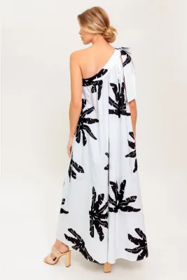 FT Kailani Black/White Maxi Dress
