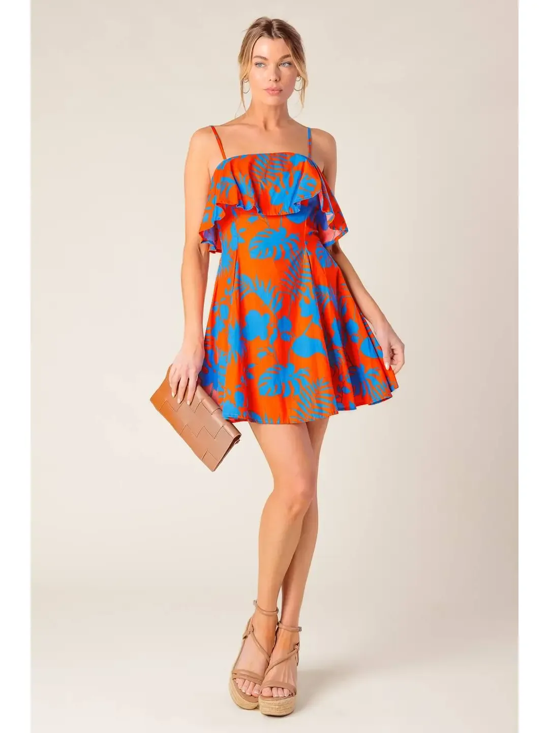 FT Alana Orange Mini Dress