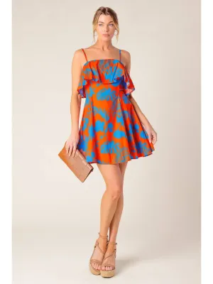 FT Alana Orange Mini Dress
