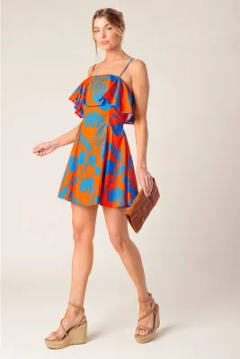 FT Alana Orange Mini Dress