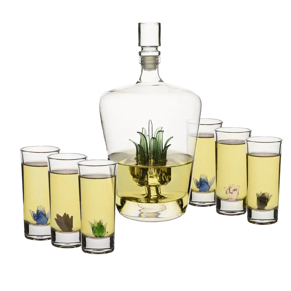 Agave Tequila Decanter &amp; Glass Set