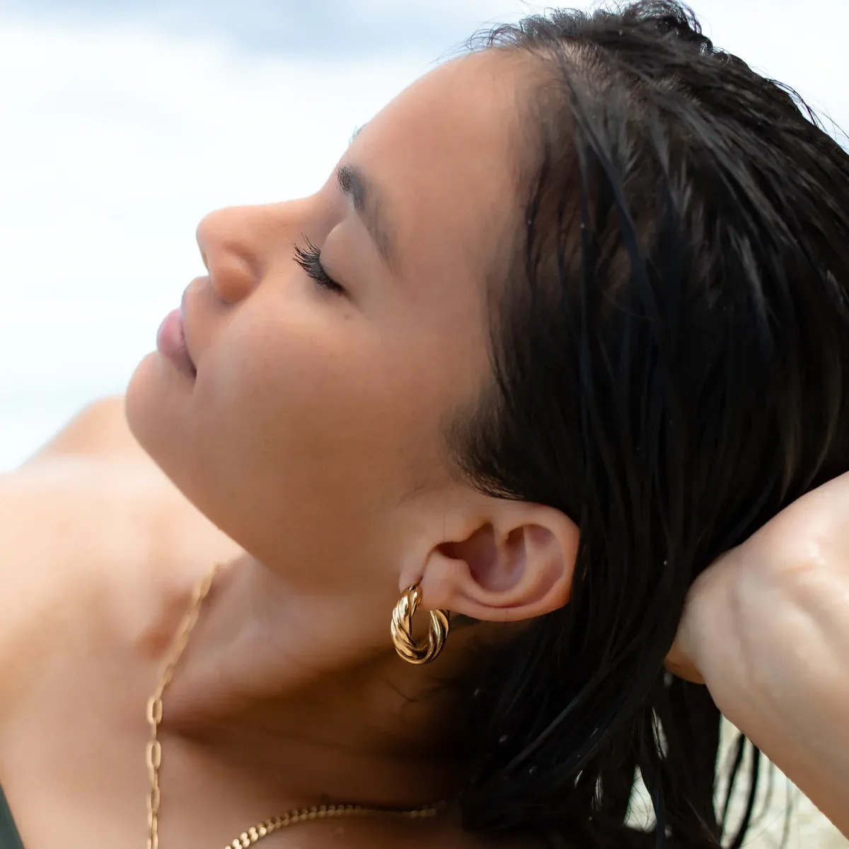 LOTUS Waterproof Lily Earrings