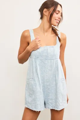 Mustard Seed Star Denim Romper