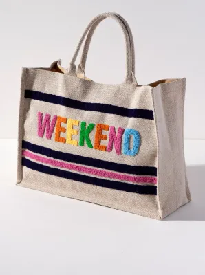 Weekend Beach Bag - Natural