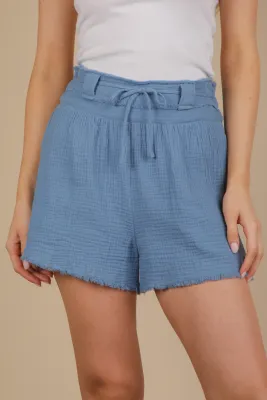 VERY J Cotton Gauze Shorts