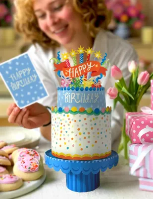 FreshcutPaper Confetti Birthday Cake