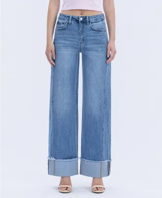 Vervet Adore You High Rise Cuffed Wide