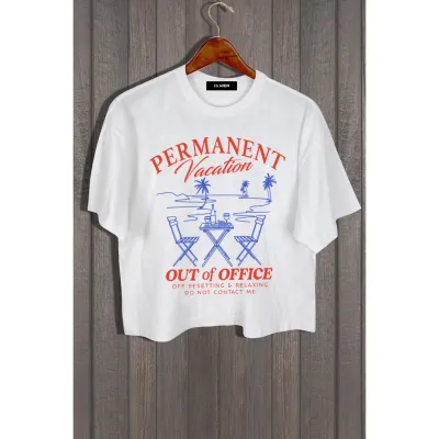 Permanent Vacation Crop Tee